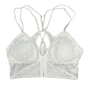 aerie Ivory White Lace Bralette - Size XS